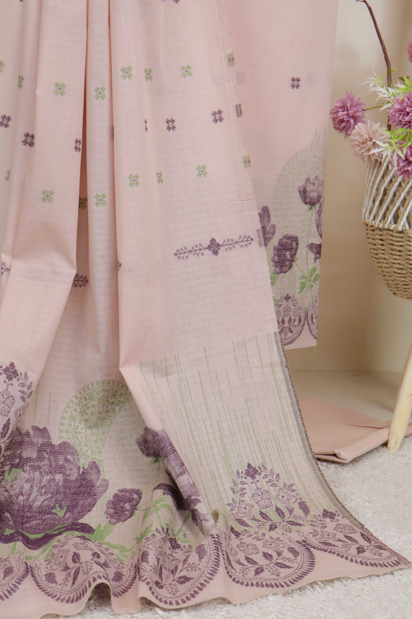 Lawn Jacquard Suit V5D06