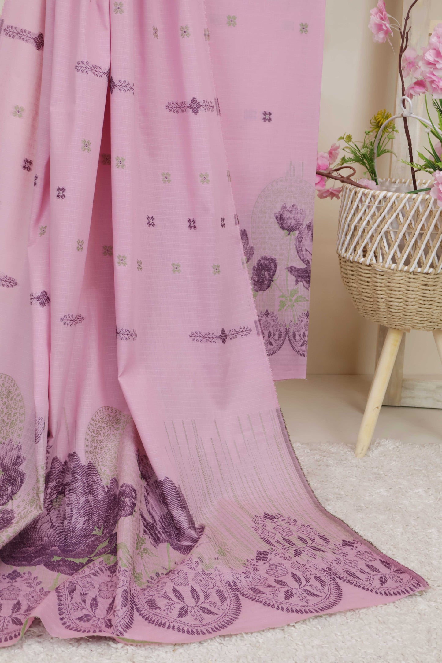 Lawn Jacquard Suit V5D04