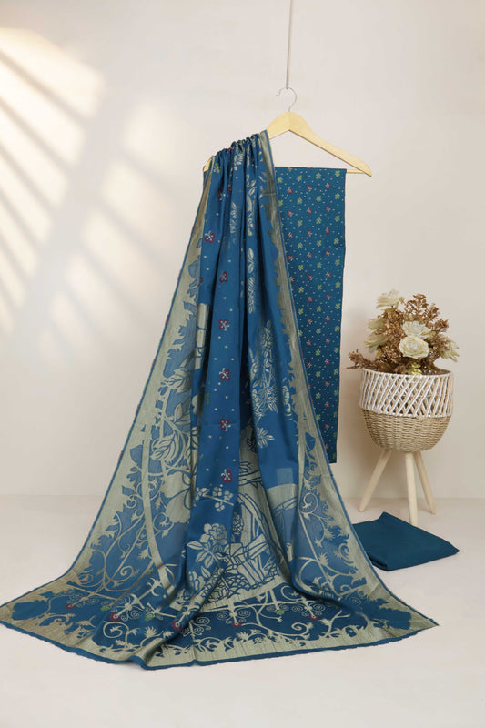 3Piece-Lawn Banarsi Jacquard Suit V5WR14