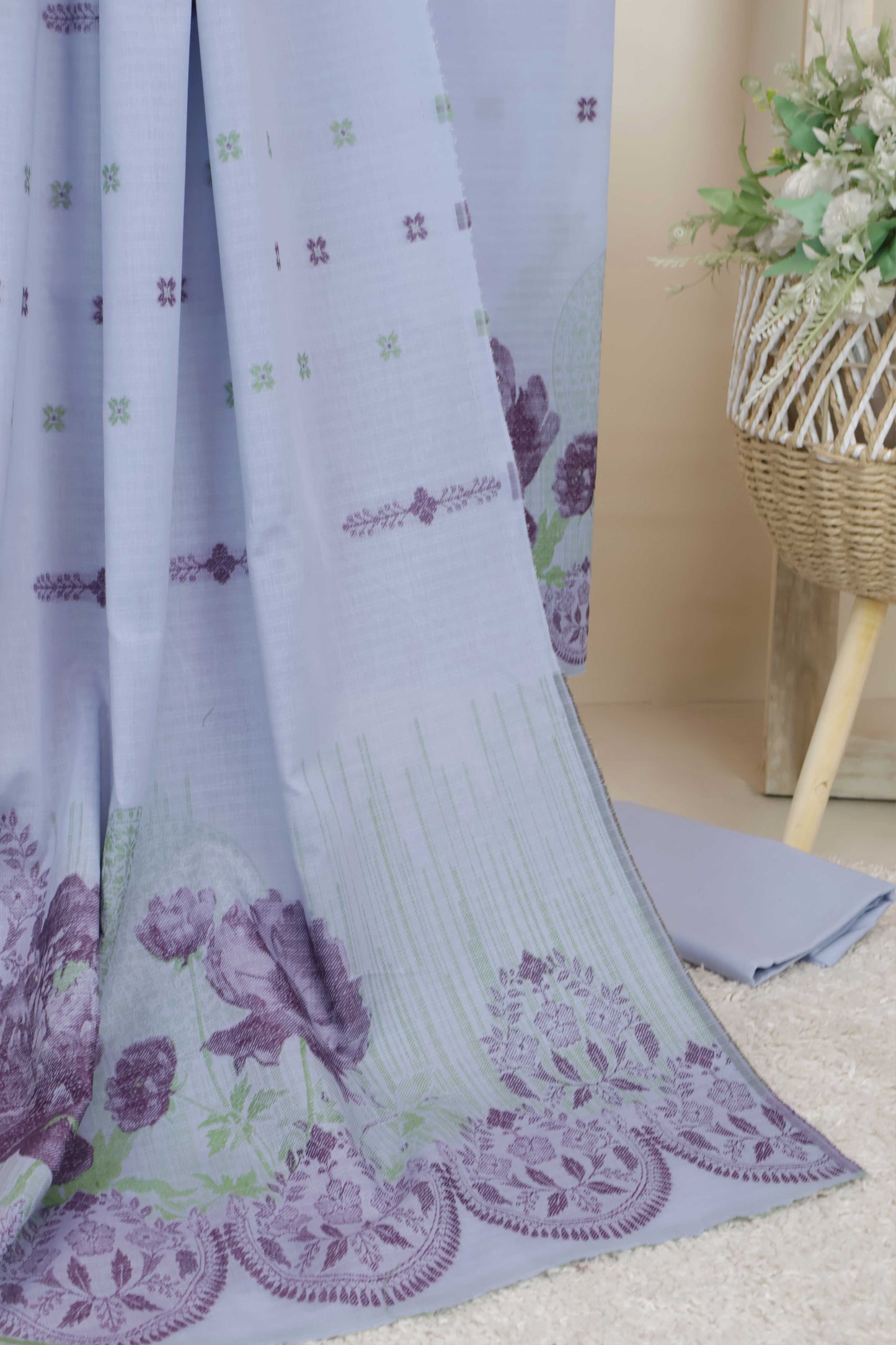 Lawn Jacquard Suit V5D01