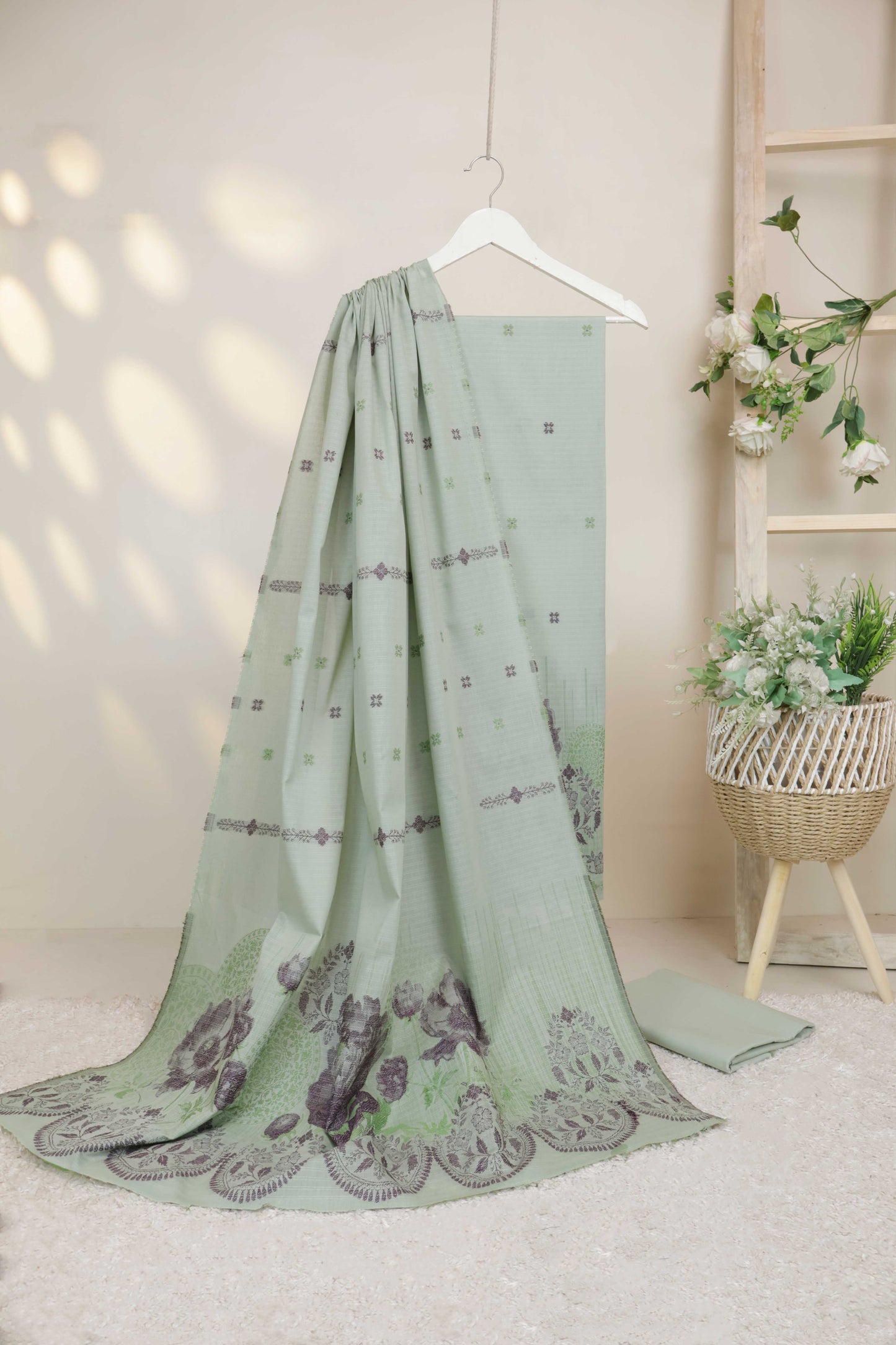 Lawn Jacquard Suit V5D05