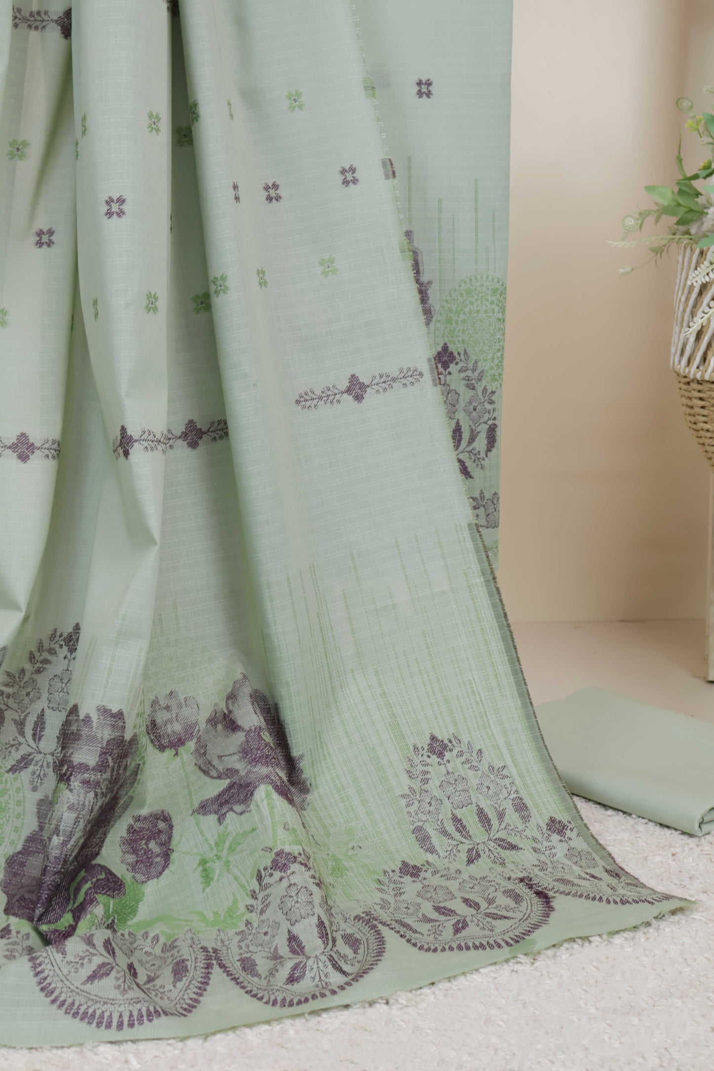 Lawn Jacquard Suit V5D05