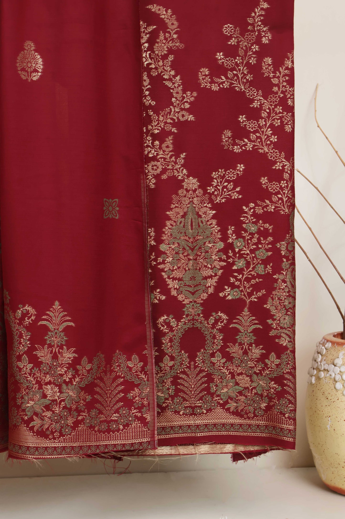 3Piece Linen Jacquard Suit W3PE21