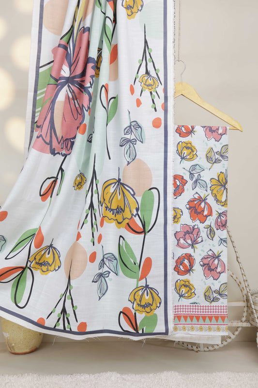 3Piece – Printed Khaddar Suit CK455