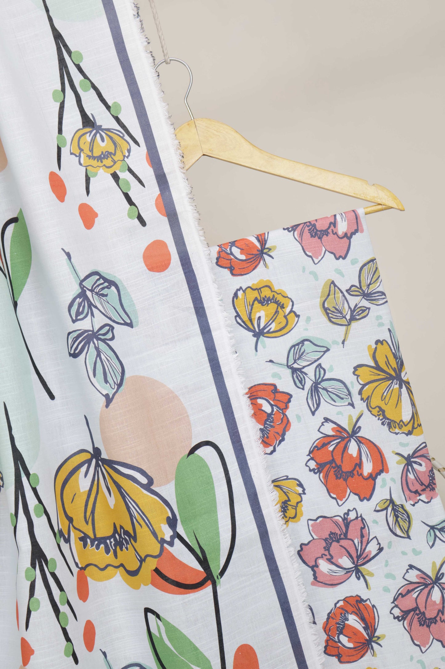 3Piece – Printed Khaddar Suit CK455