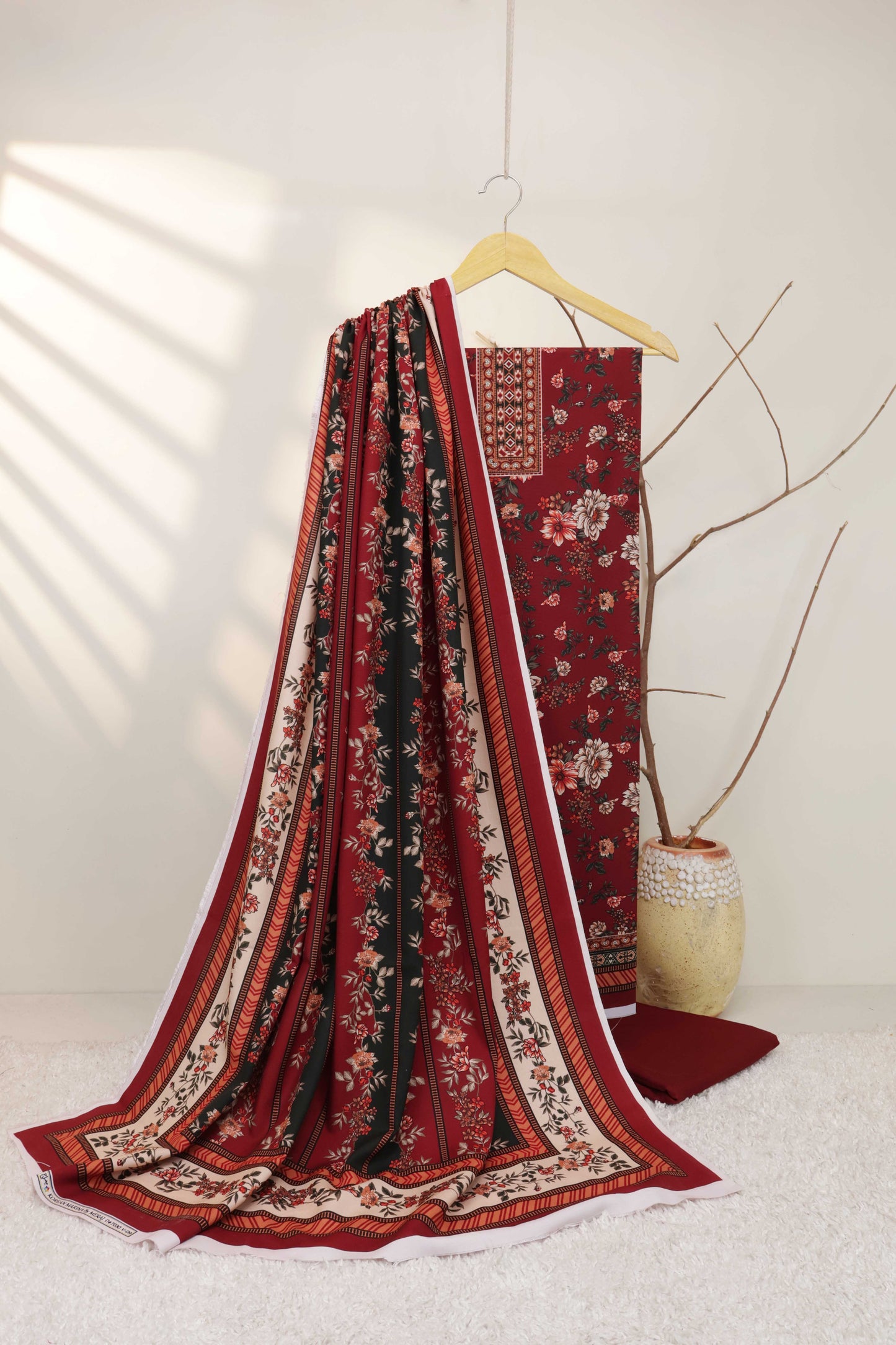 3Piece – Slub Dhanak Suit WMJ7030