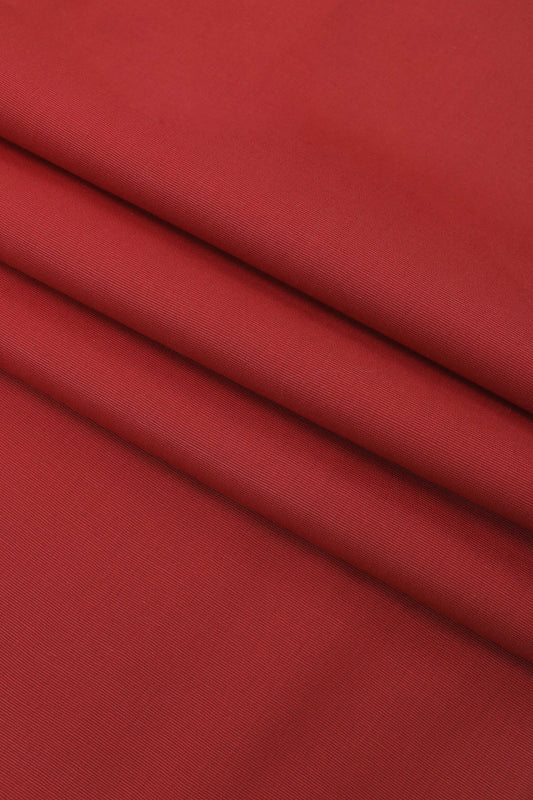 Plain Khaddar Red Rust - Shirt Piece