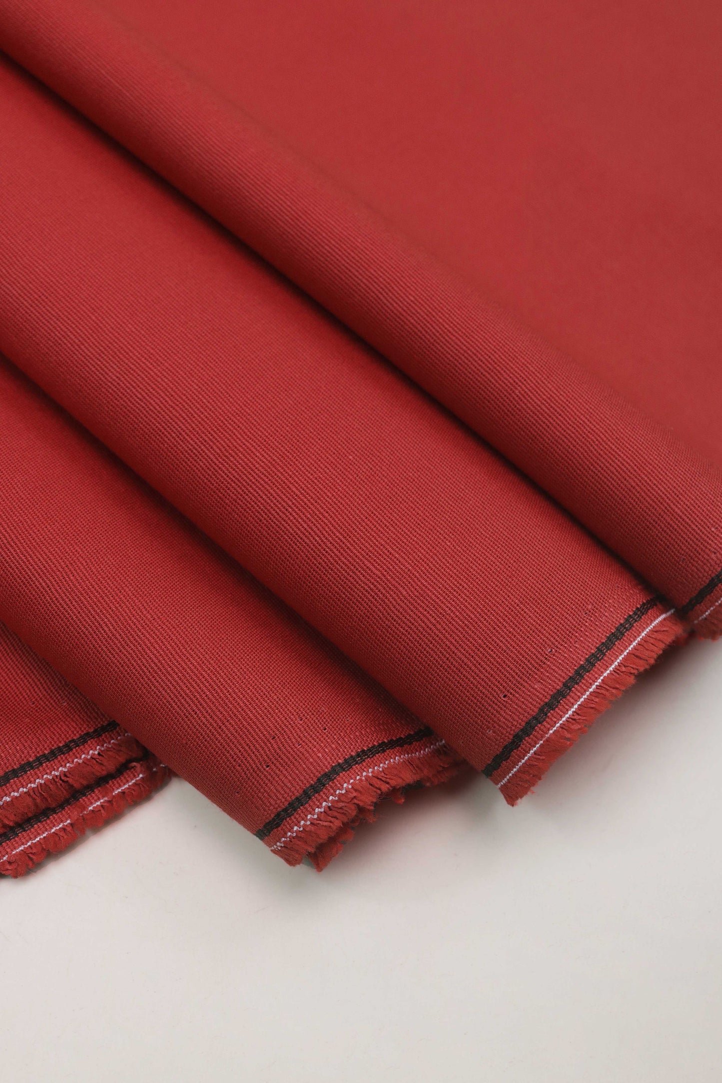 Plain Khaddar Red Rust - Shirt Piece