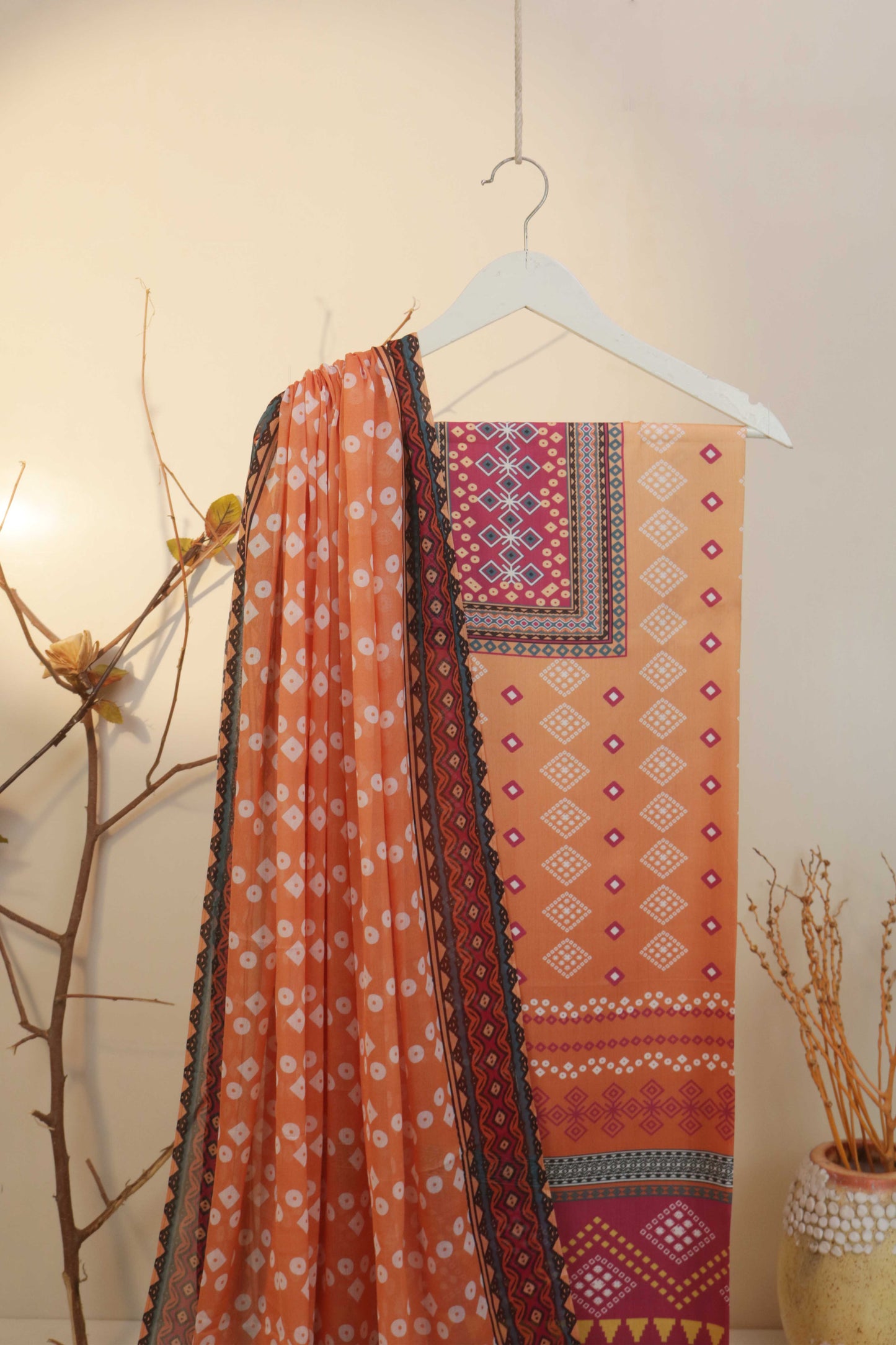 3Piece -Viscous Printed Suit VC07