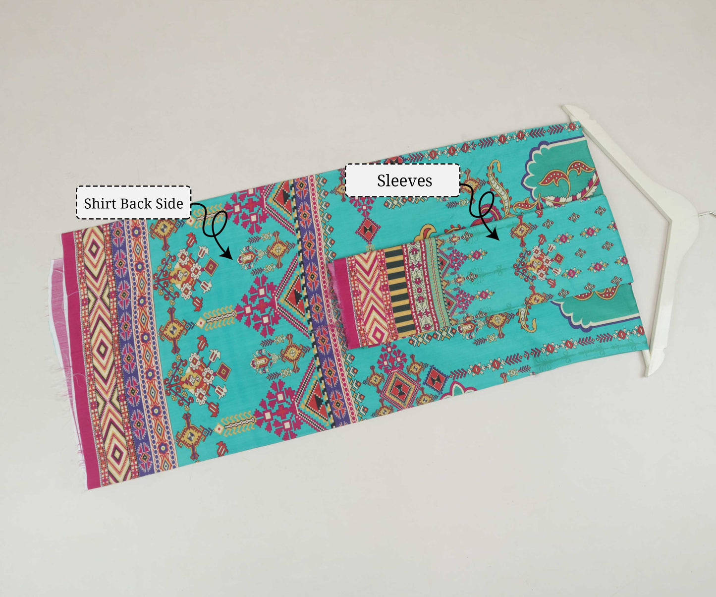 3Piece -Viscous Printed Suit VC16