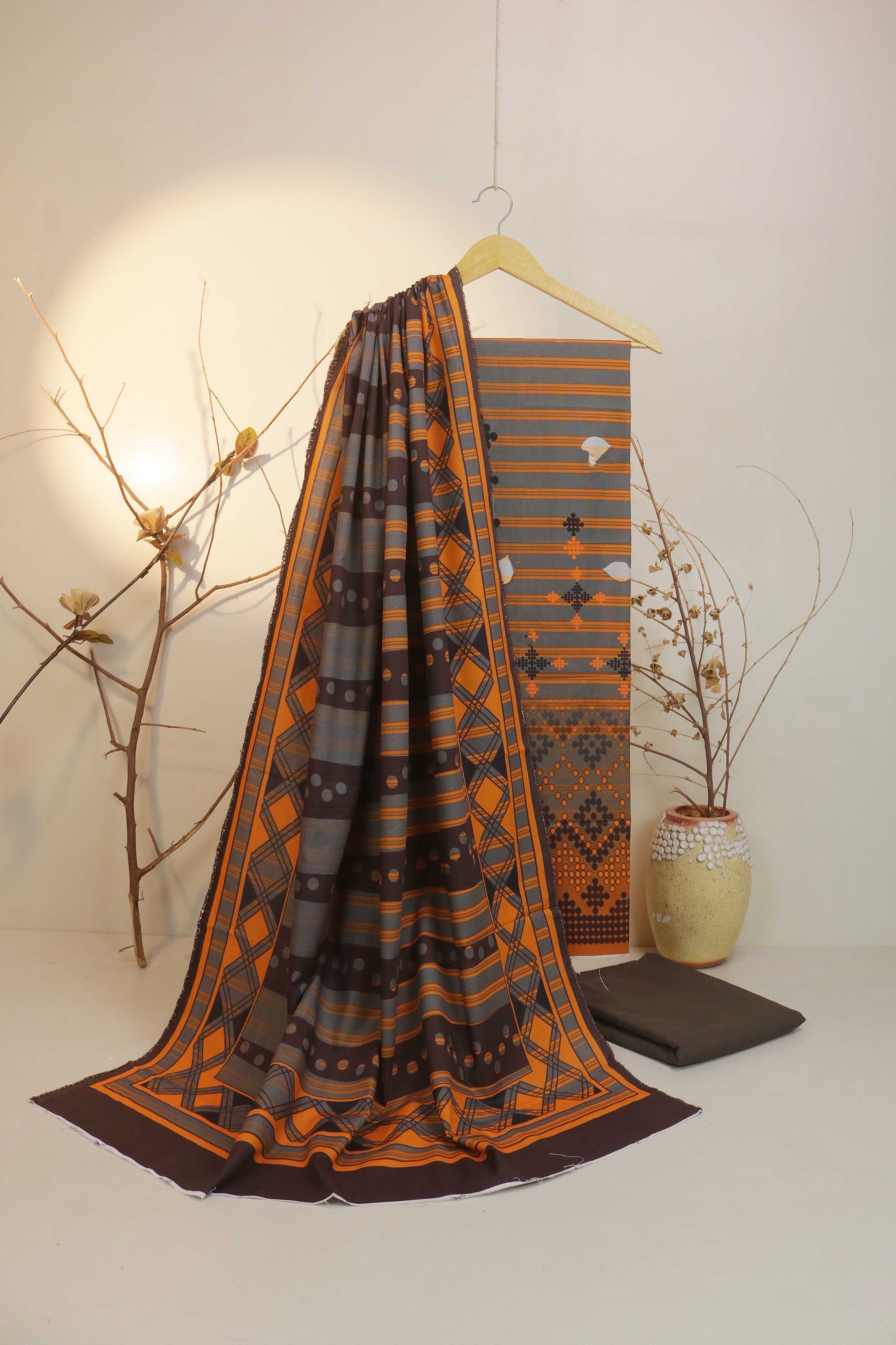 3Piece – Printed Khaddar Suit CK02