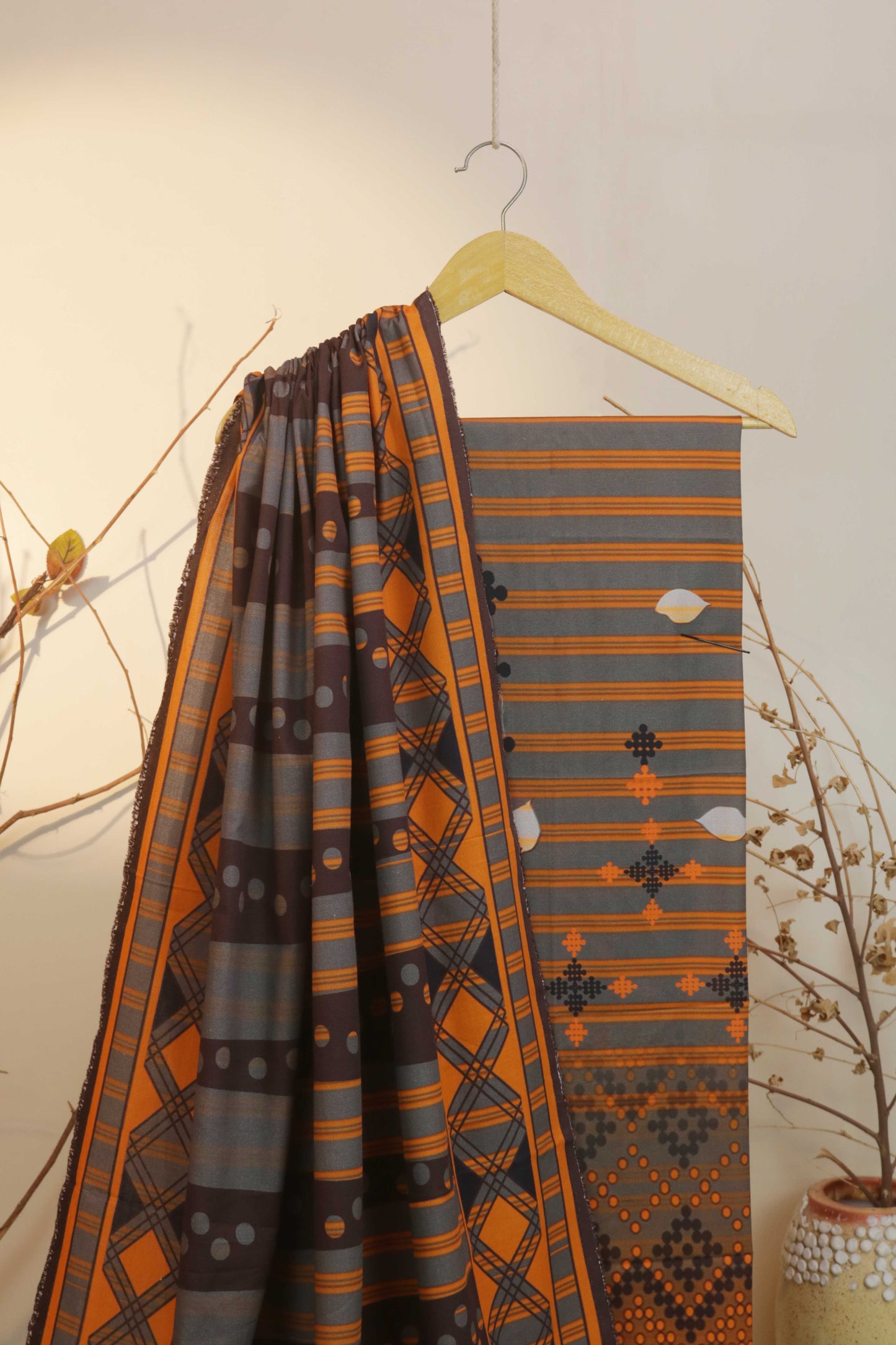 3Piece – Printed Khaddar Suit CK02