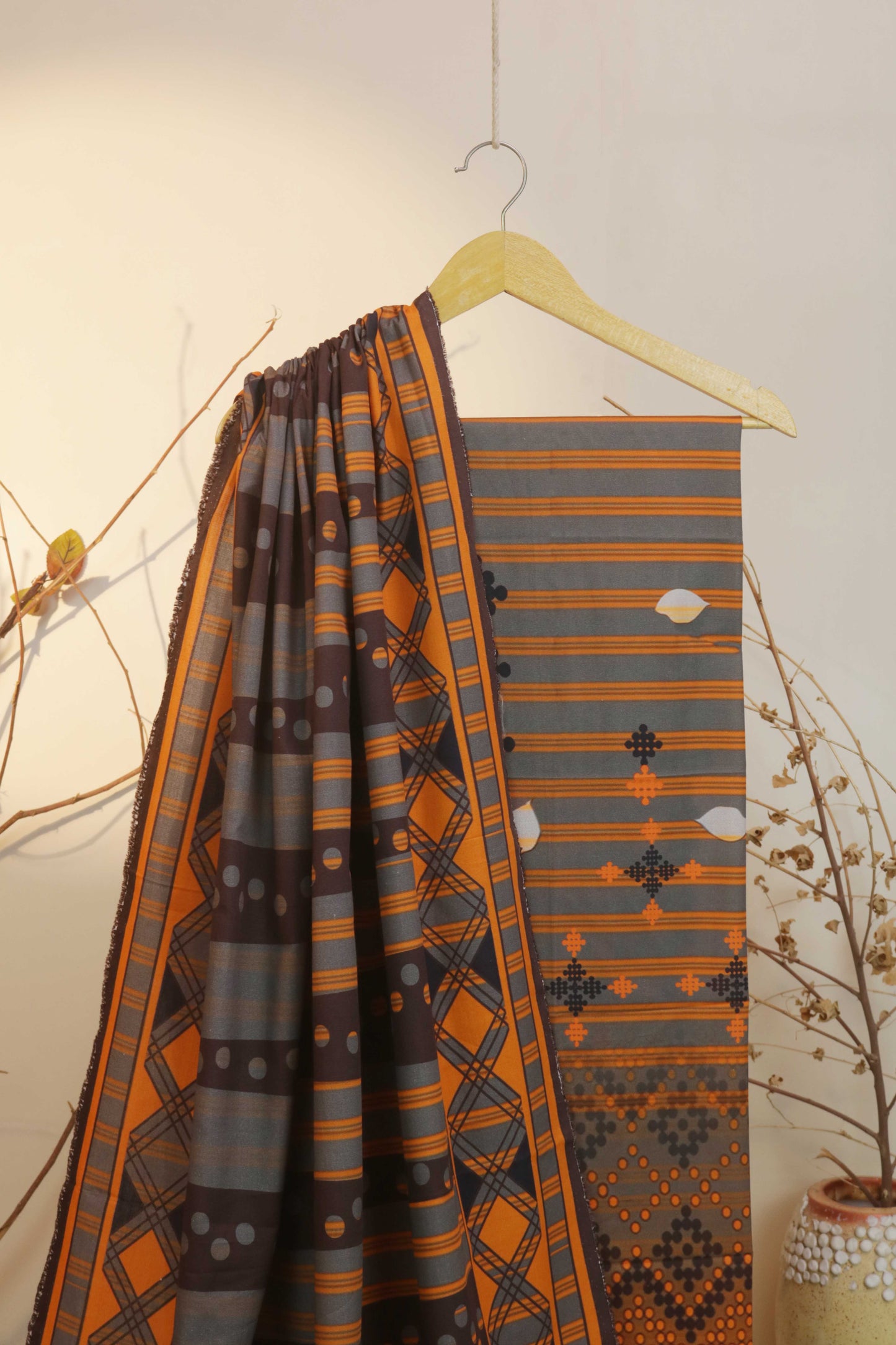 3Piece – Printed Khaddar Suit CK02