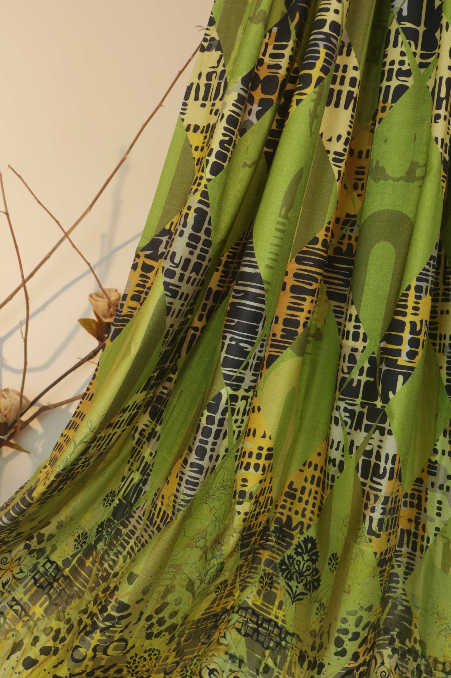 3Piece - Linen Printed Suit Classic ICLST01