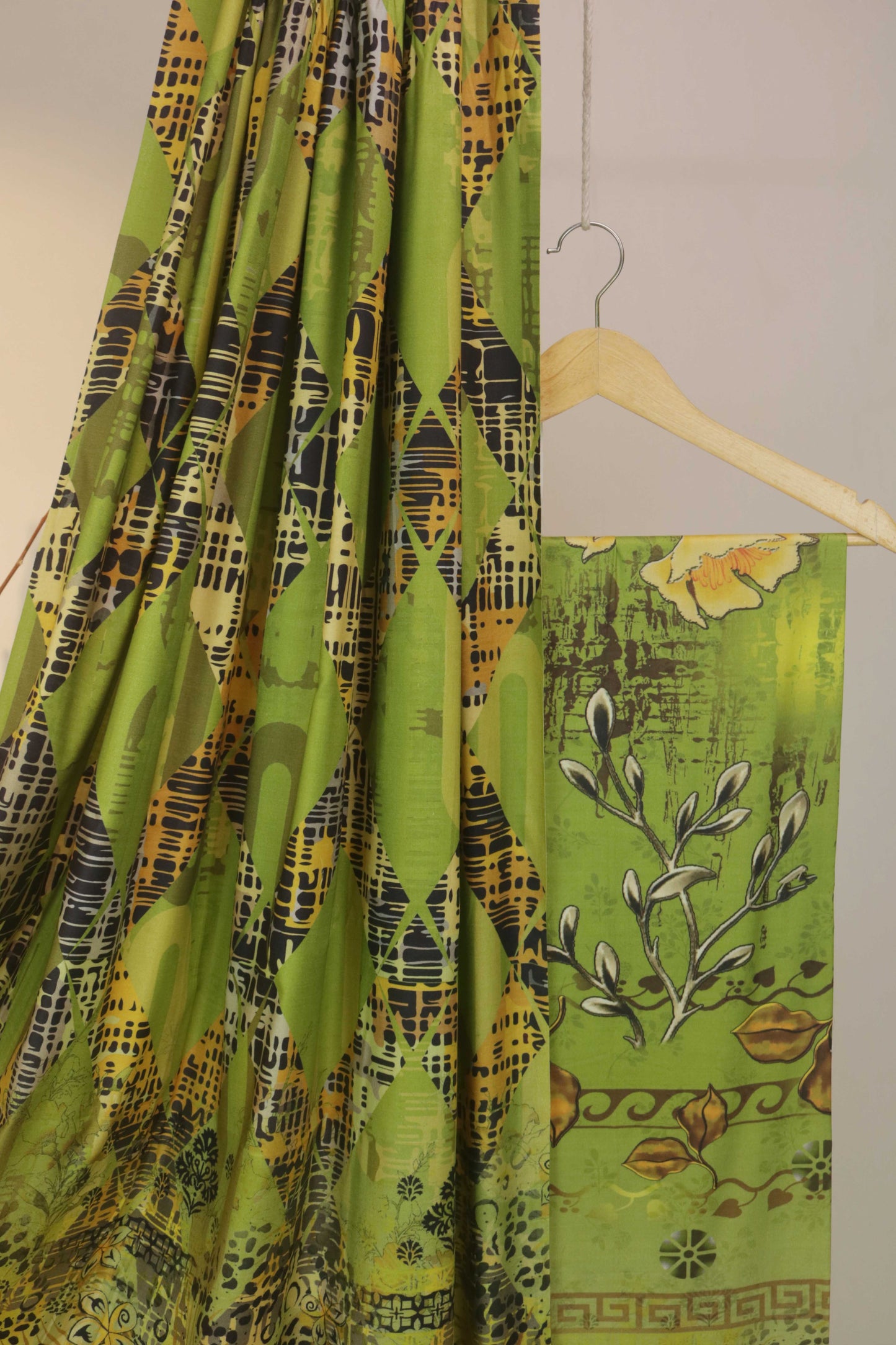 3Piece - Linen Printed Suit Classic ICLST01