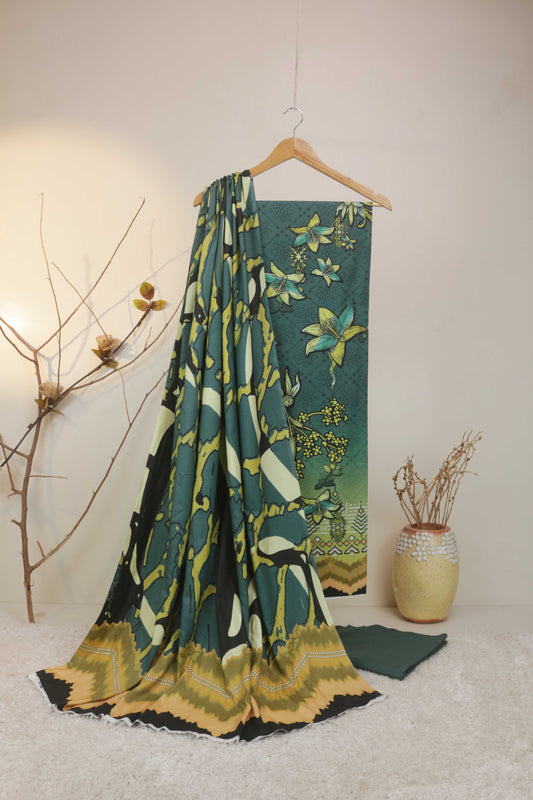 3Piece - Linen Printed Suit Classic ICLST12