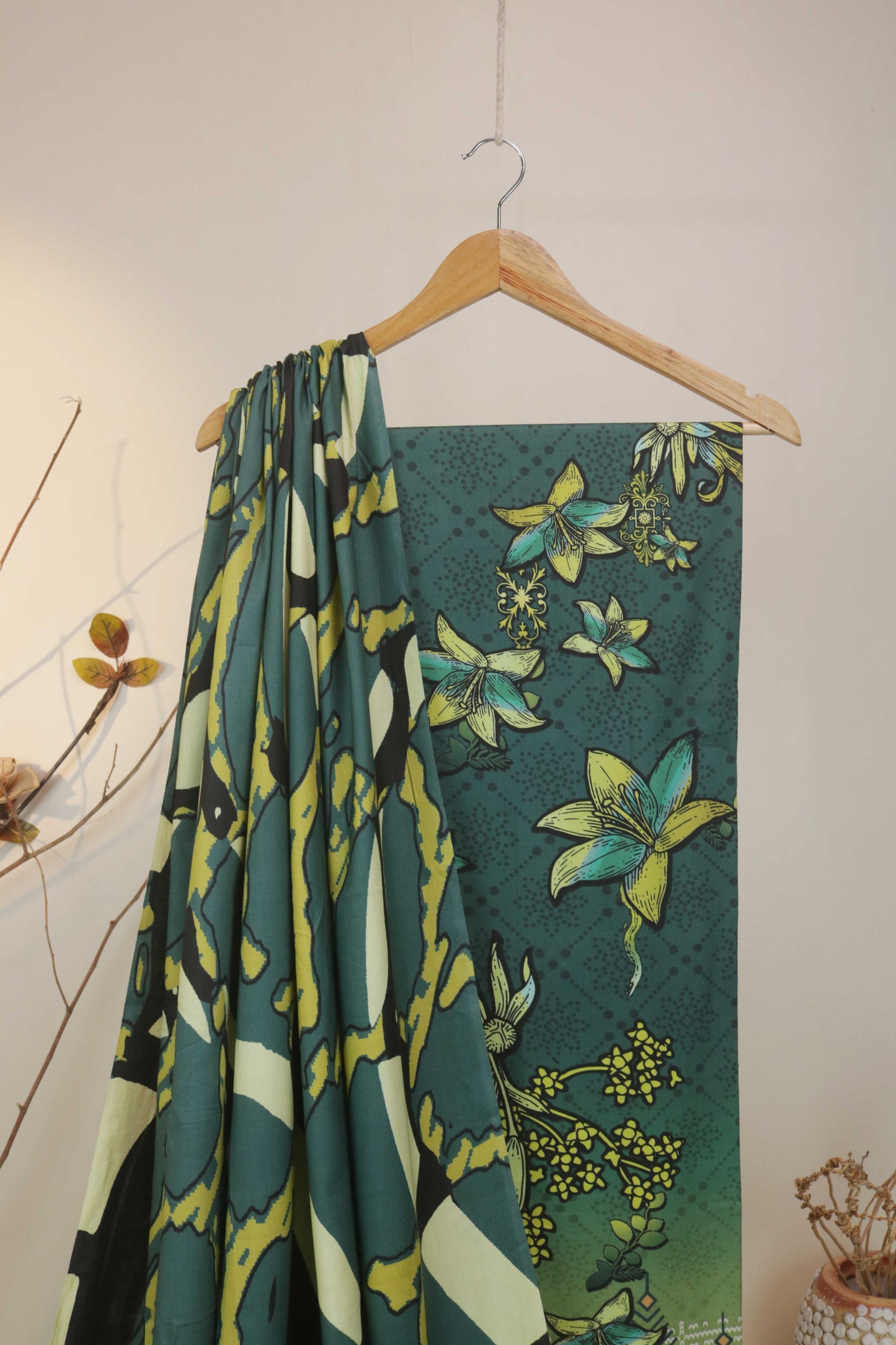 3Piece - Linen Printed Suit Classic ICLST12