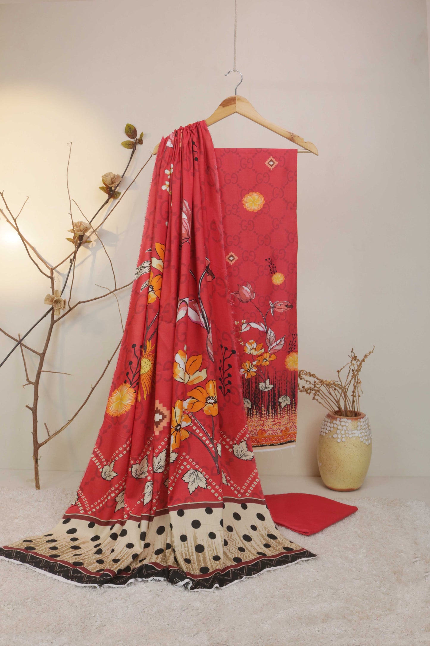 3Piece - Moonsoon  Linen Printed Suit MSST16