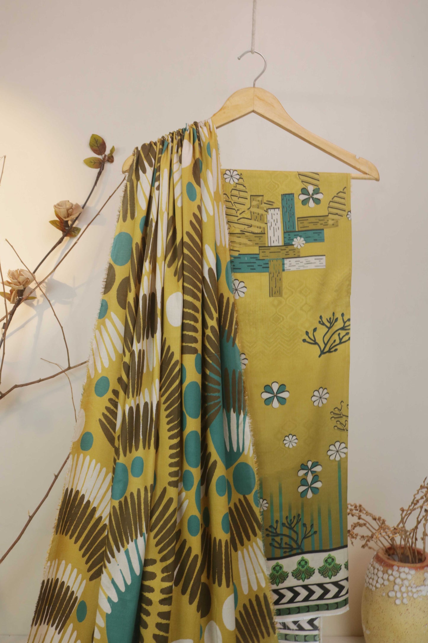 3Piece - Moonsoon  Linen Printed Suit MSST19