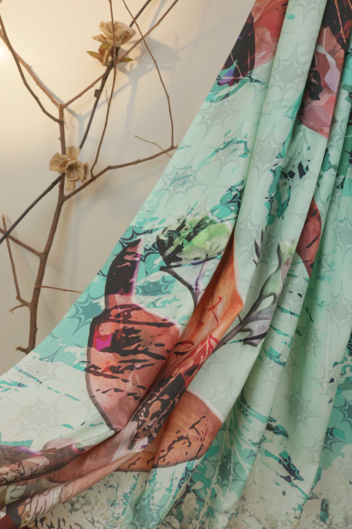 3Piece - Linen Printed Suit Classic ICLST13