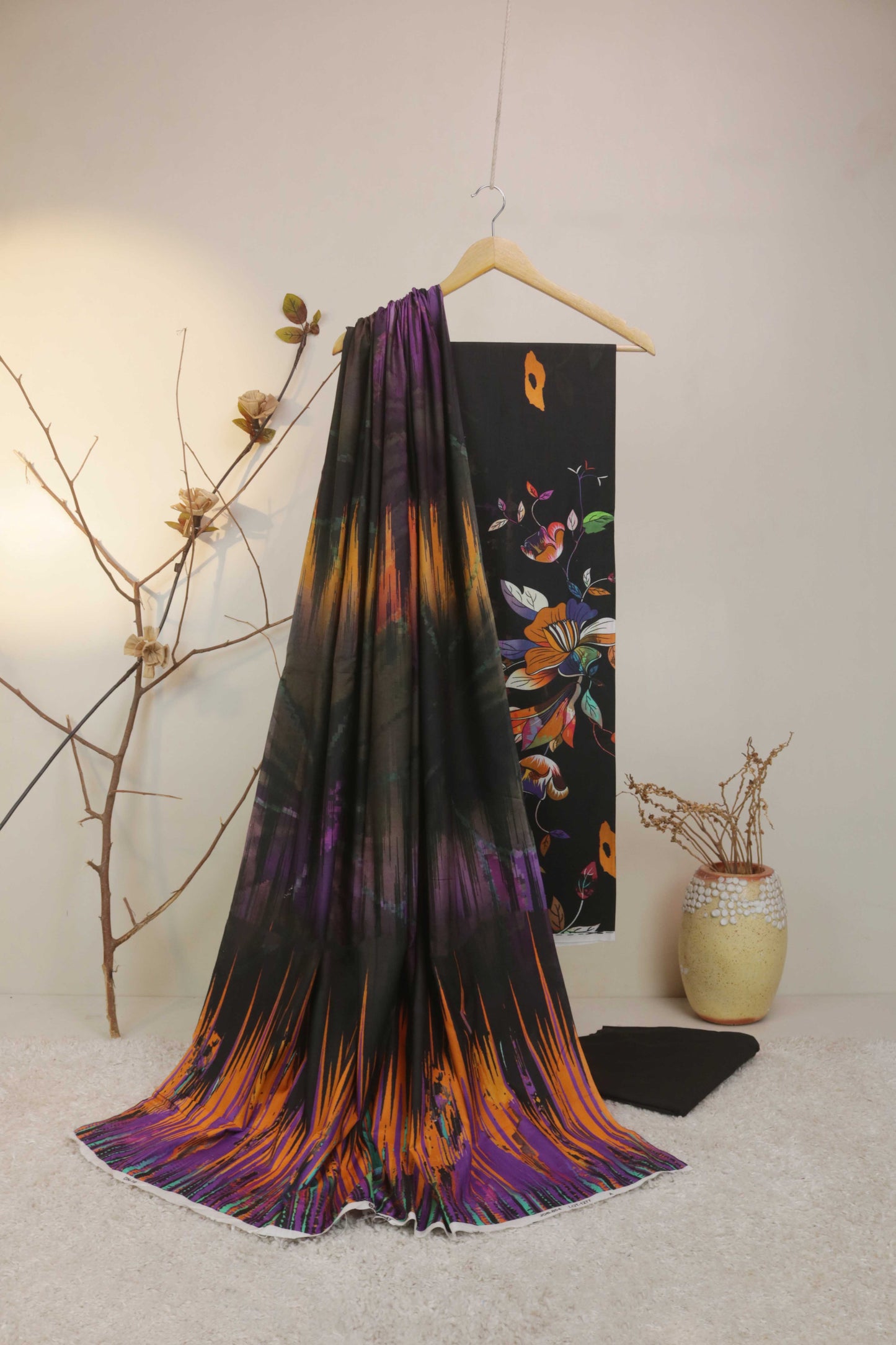 3Piece - Linen Printed Suit Classic ICLST05