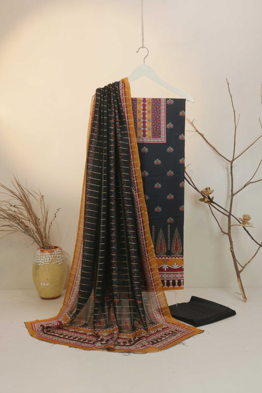 3Piece -Viscous Printed Suit VC06