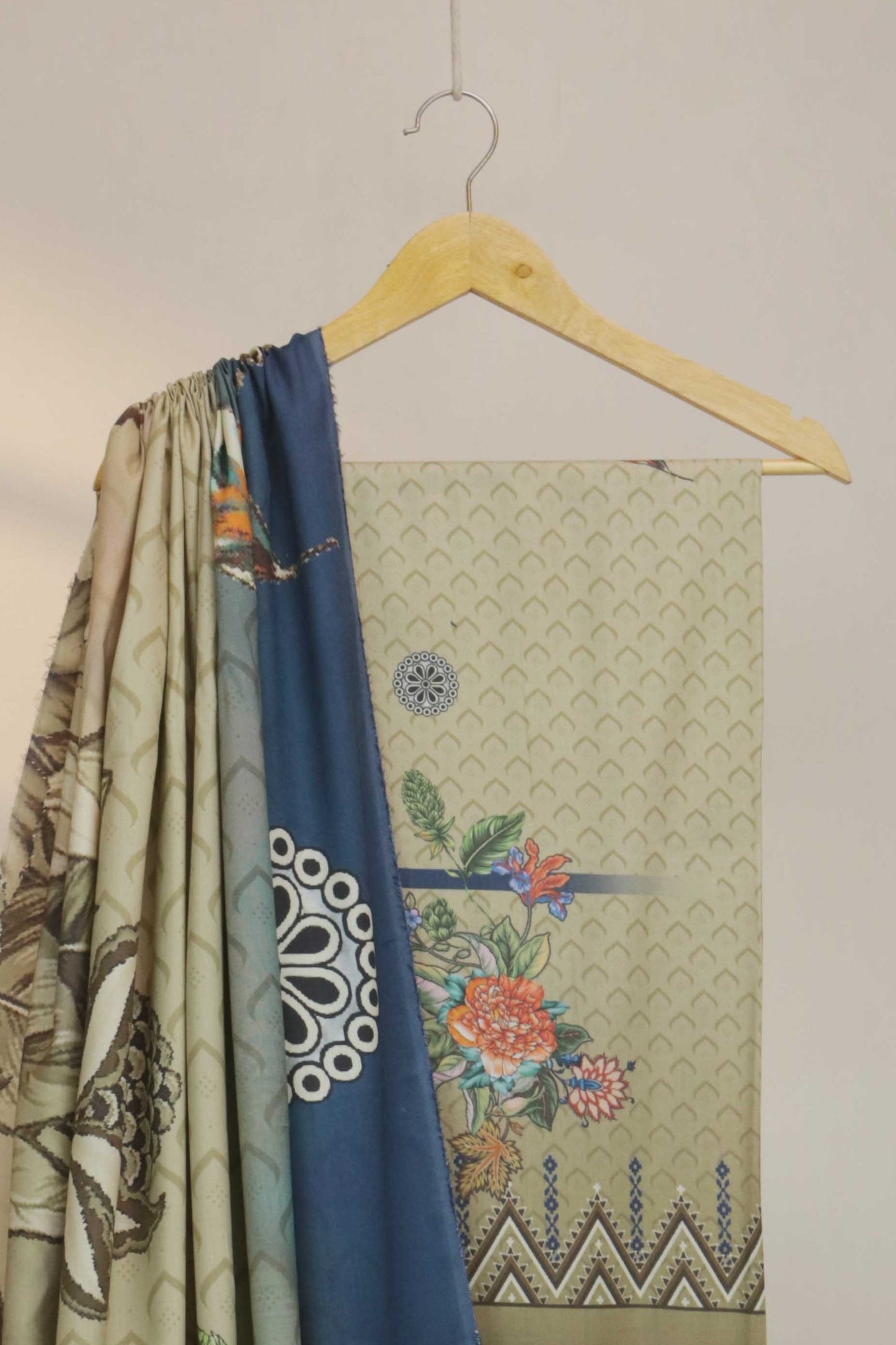 3Piece - Linen Printed Suit Classic CLST03