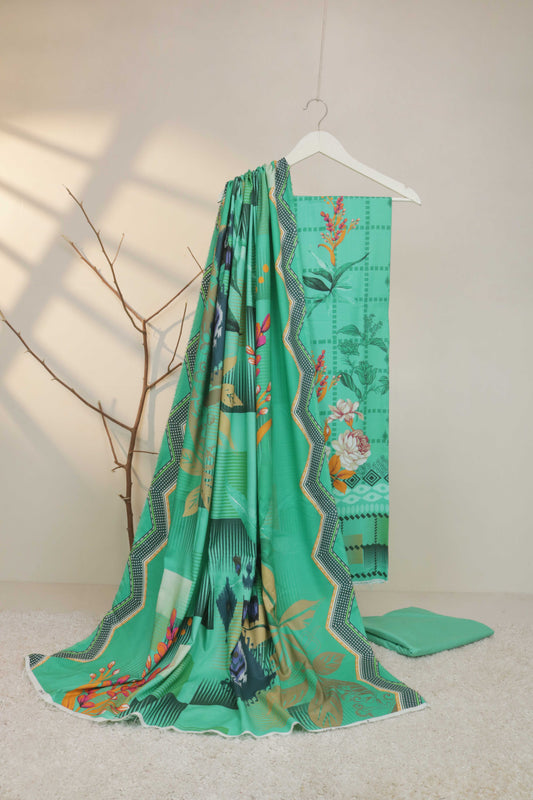 3Piece - Linen Printed Suit Classic CLST01