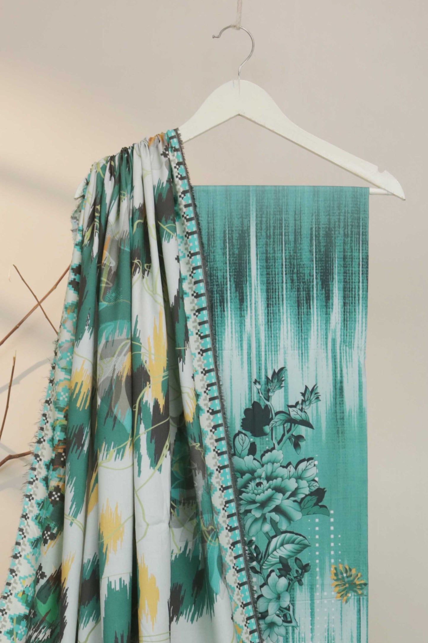 3Piece - Linen Printed Suit Classic CLST05