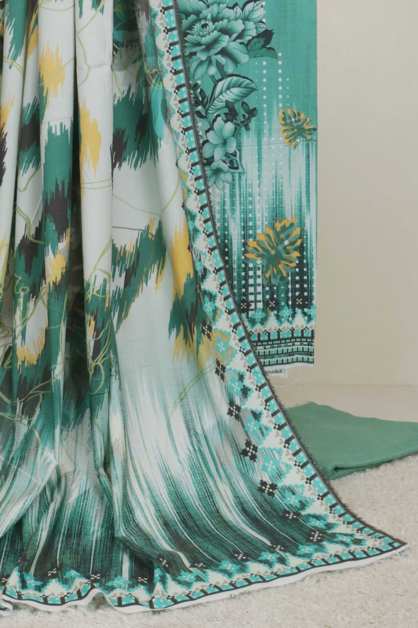 3Piece - Linen Printed Suit Classic CLST05