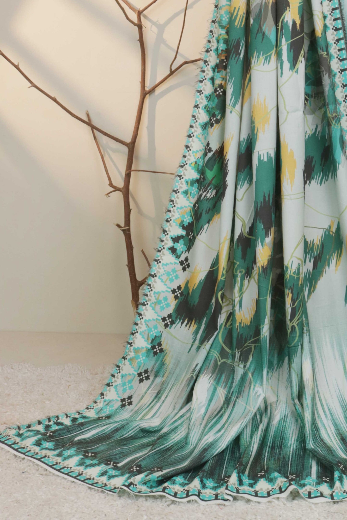 3Piece - Linen Printed Suit Classic CLST05