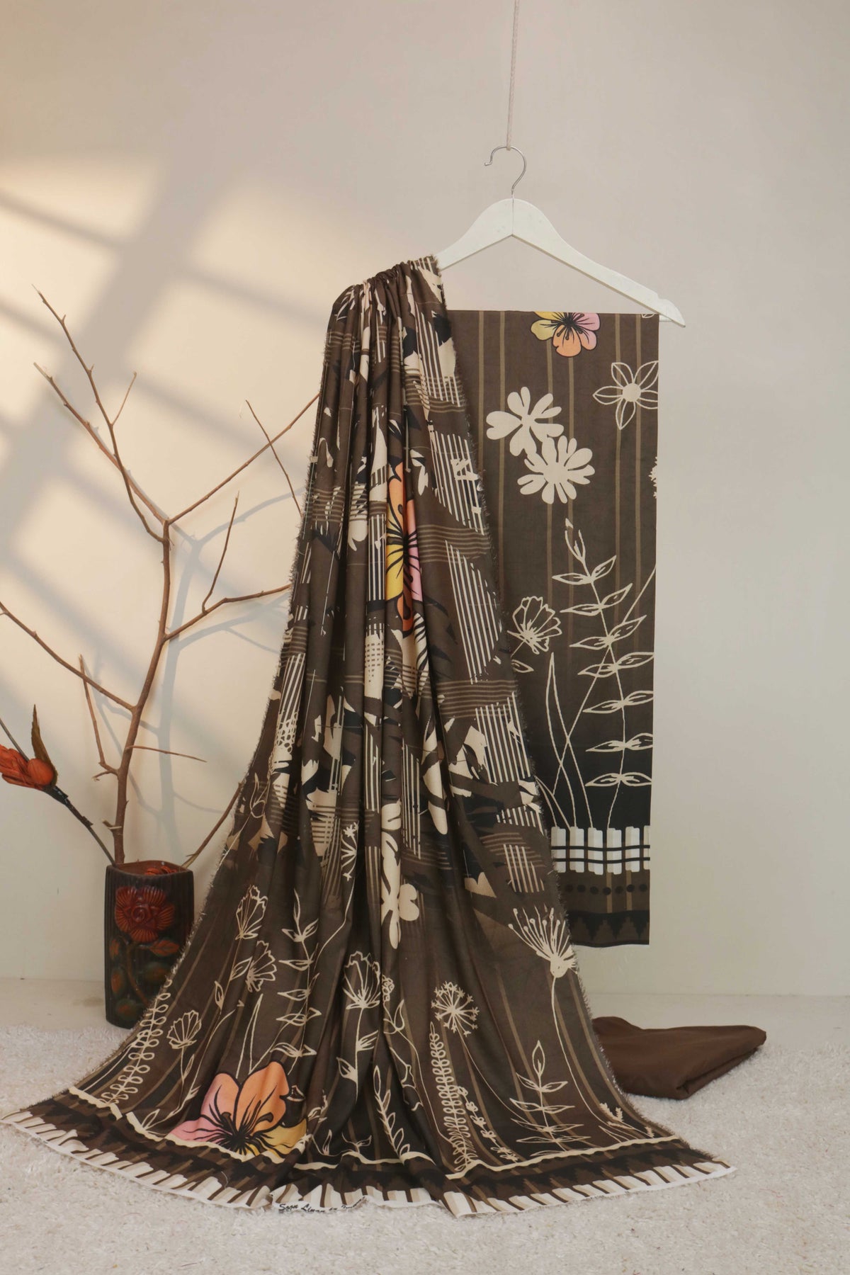 3Piece - Moonsoon  Linen Printed Suit MSST04