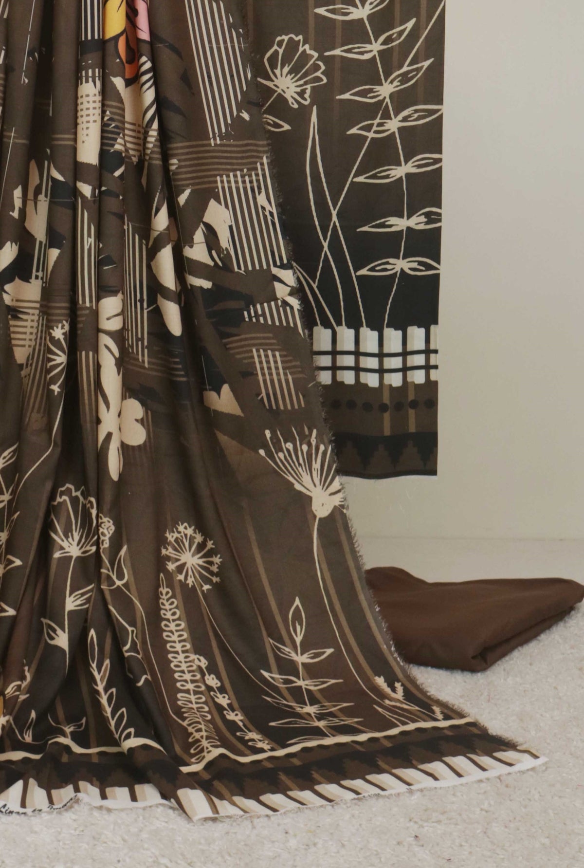 3Piece - Moonsoon  Linen Printed Suit MSST04