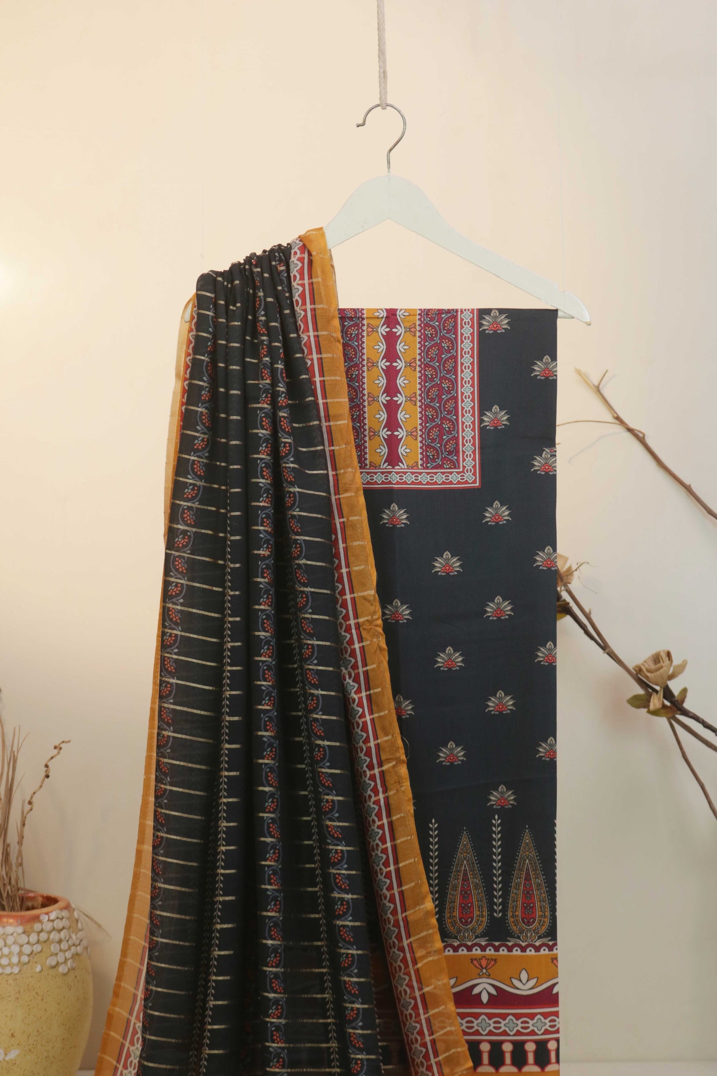 3Piece -Viscous Printed Suit VC06