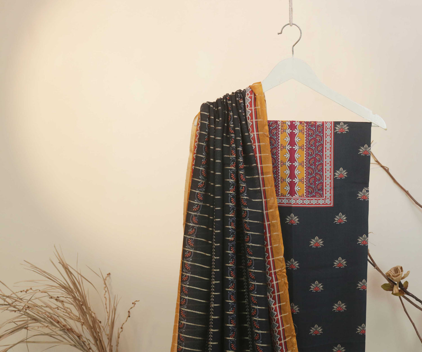 3Piece -Viscous Printed Suit VC06