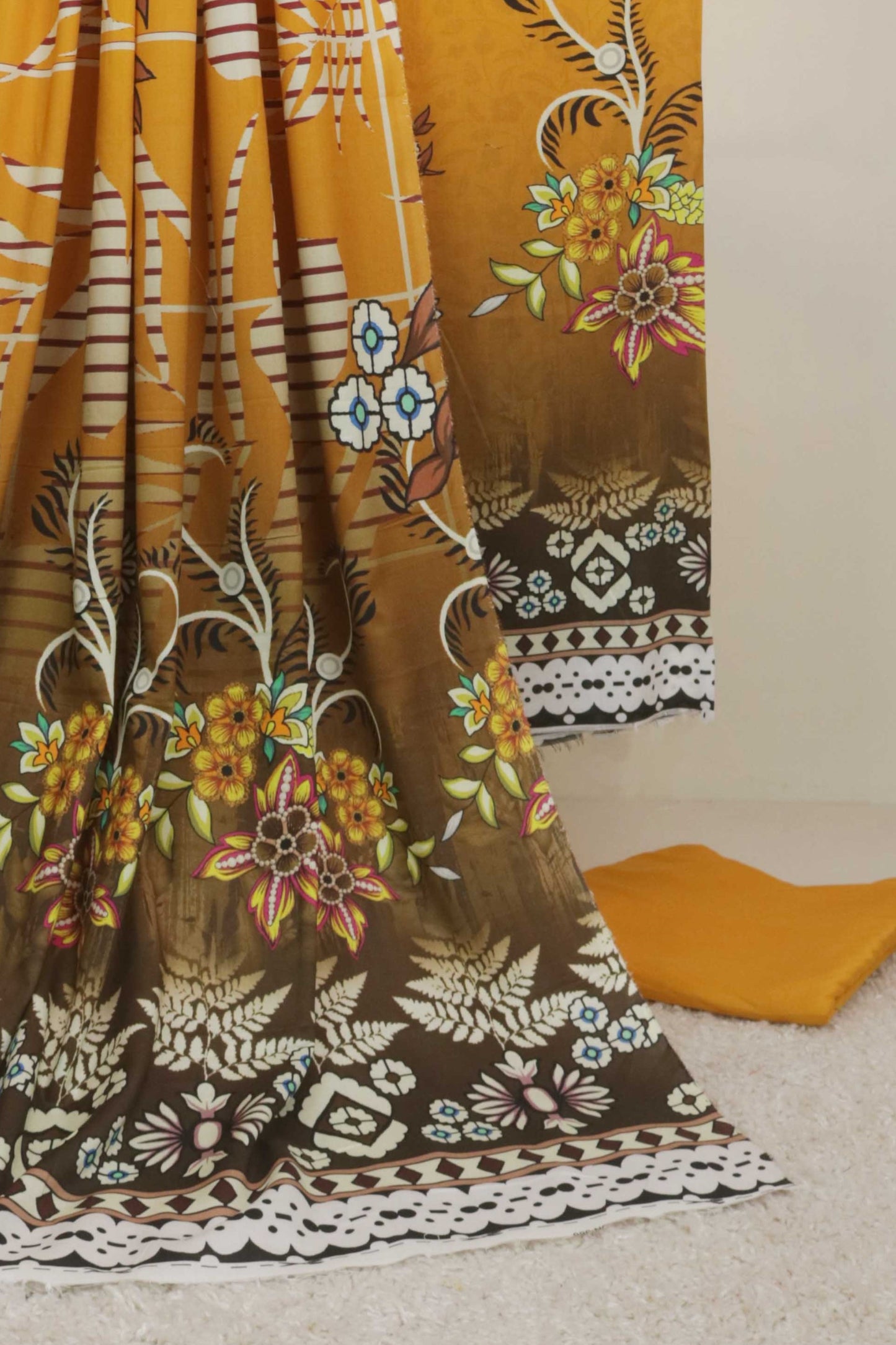 3Piece - Moonsoon  Linen Printed Suit MSST15