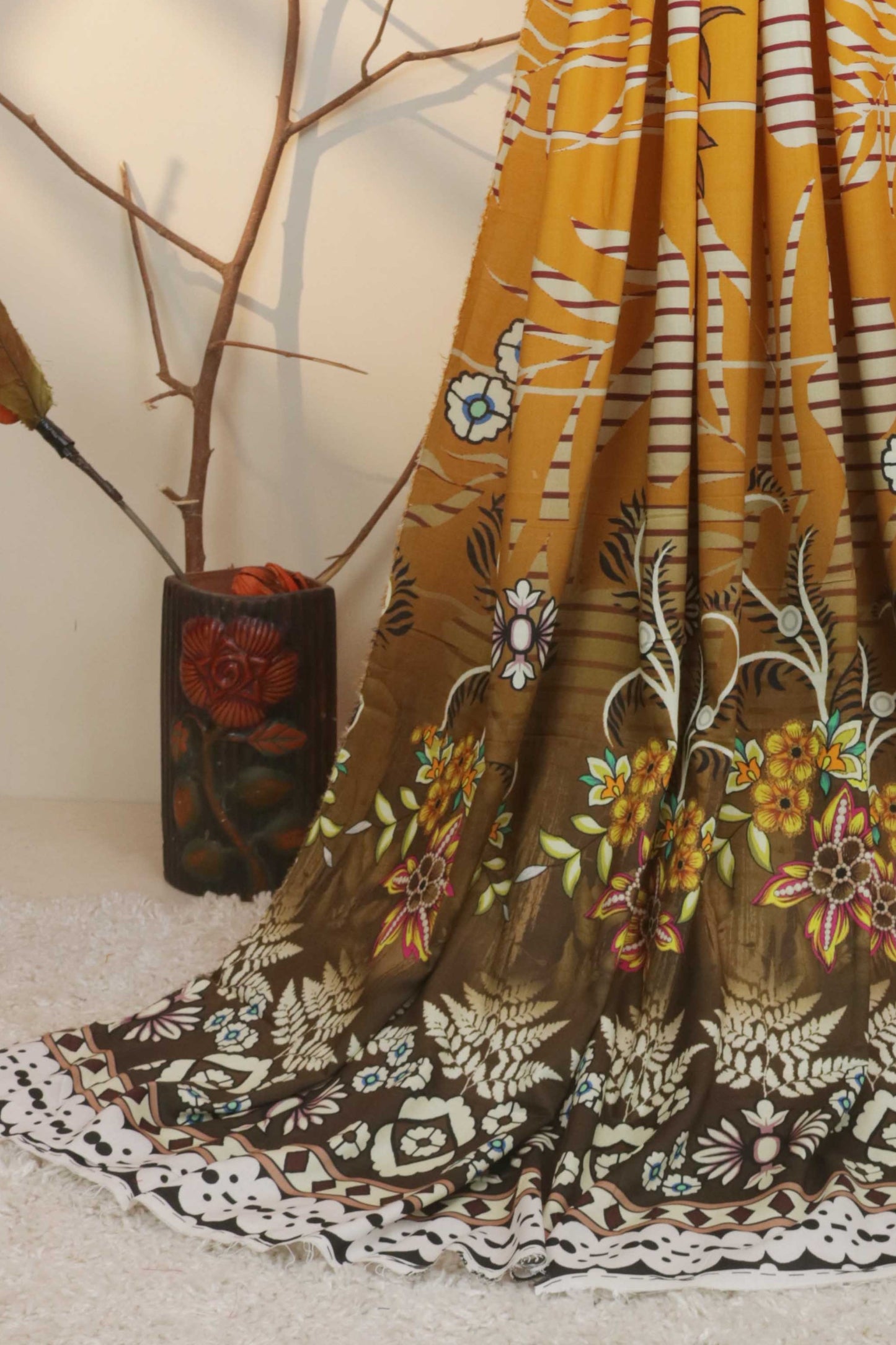 3Piece - Moonsoon  Linen Printed Suit MSST15