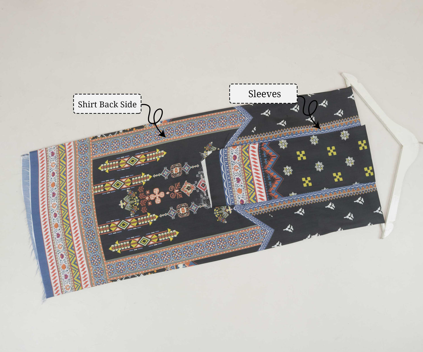 3Piece -Viscous Printed Suit VC10