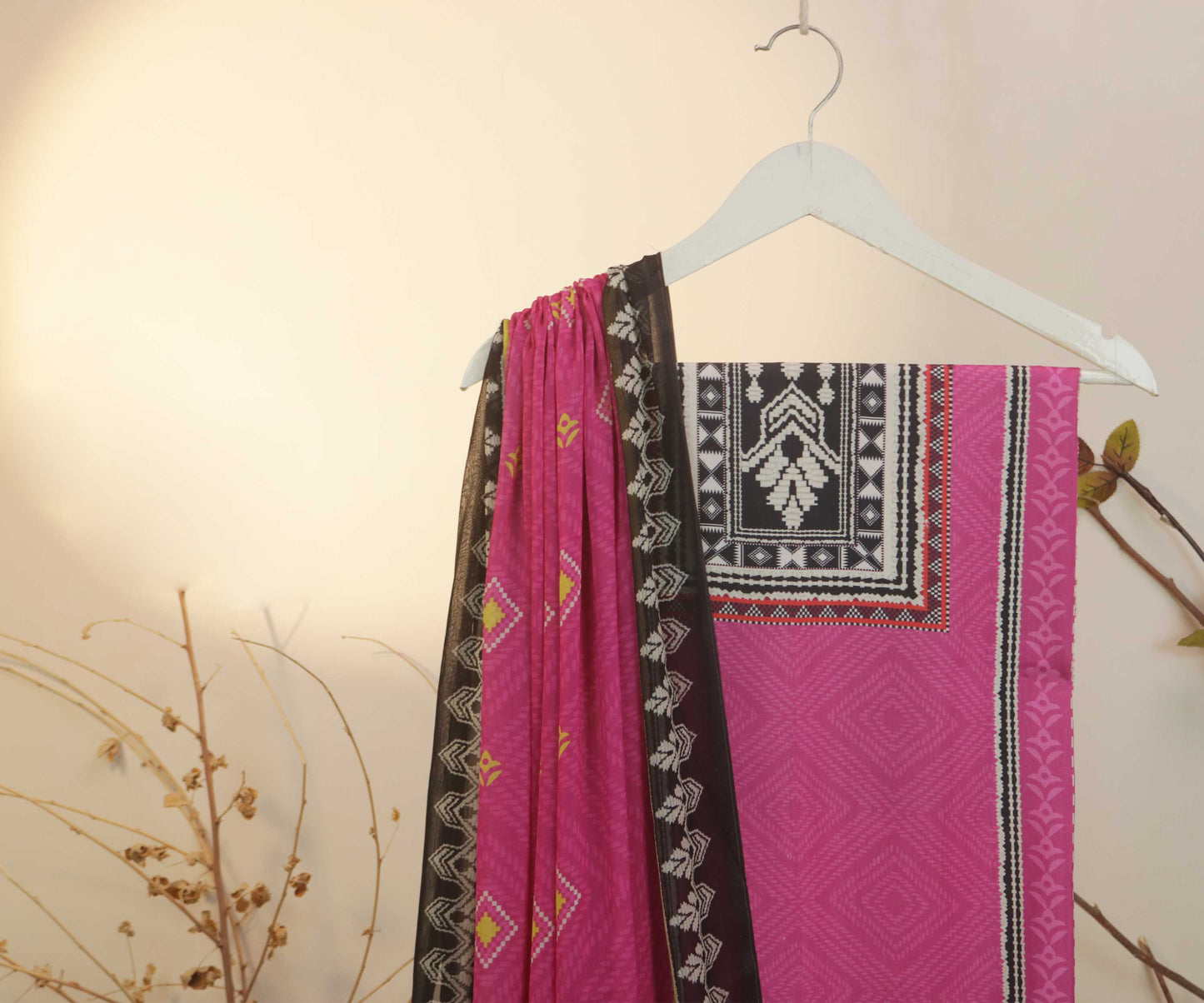 3Piece -Viscous Printed Suit VC14