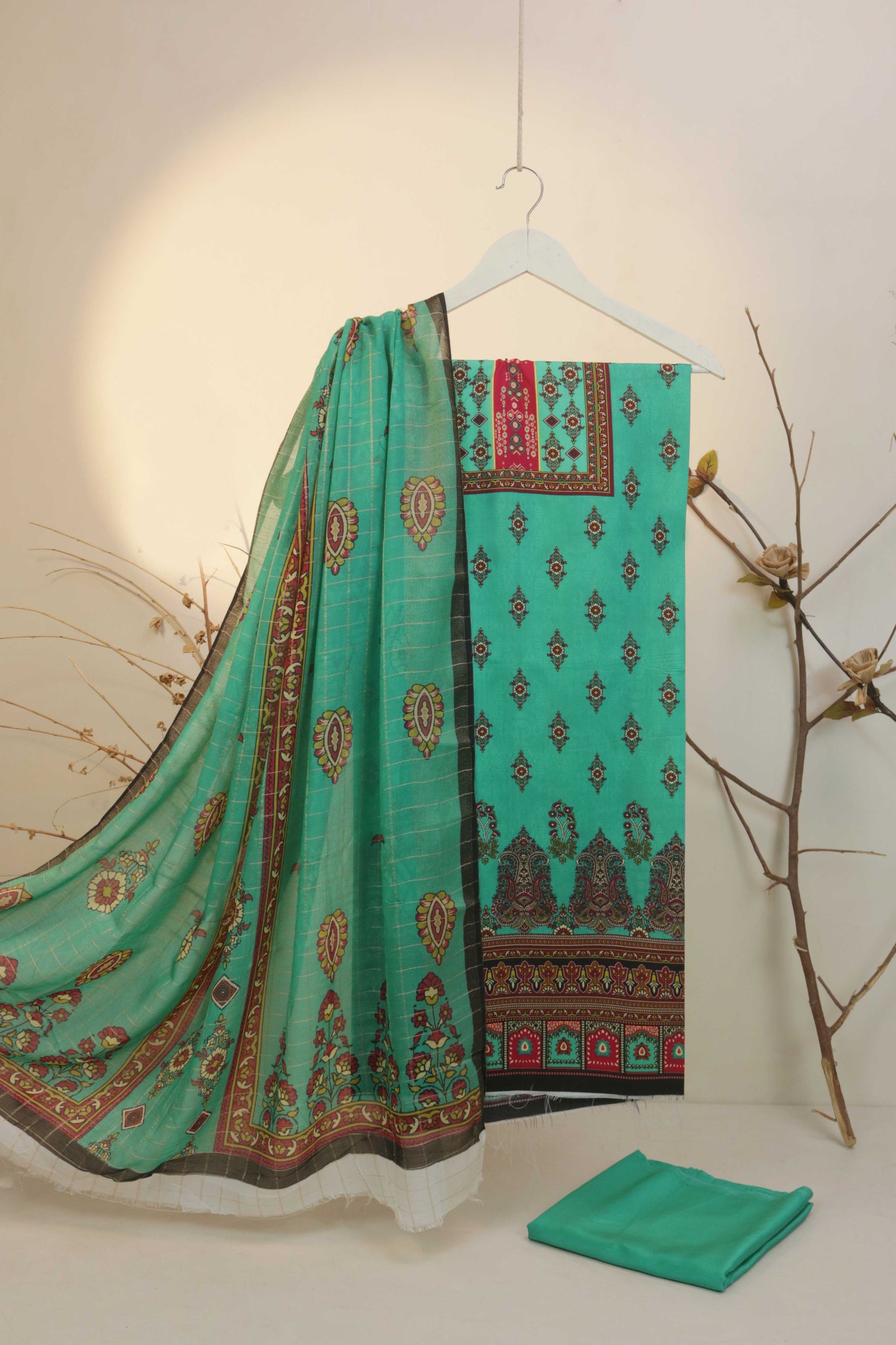 3Piece -Viscous Printed Suit VC15