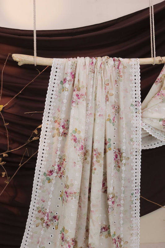 Embroidered Lawn Shawl 3636II
