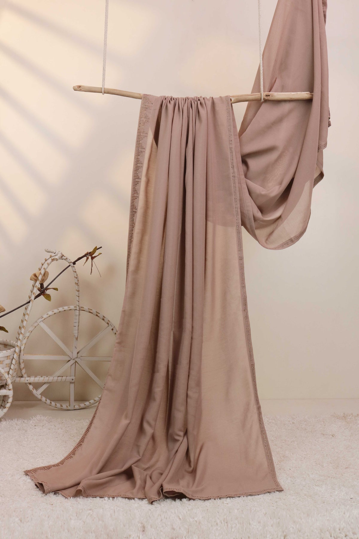 Swiss Abaya Shawl 3036 Clay