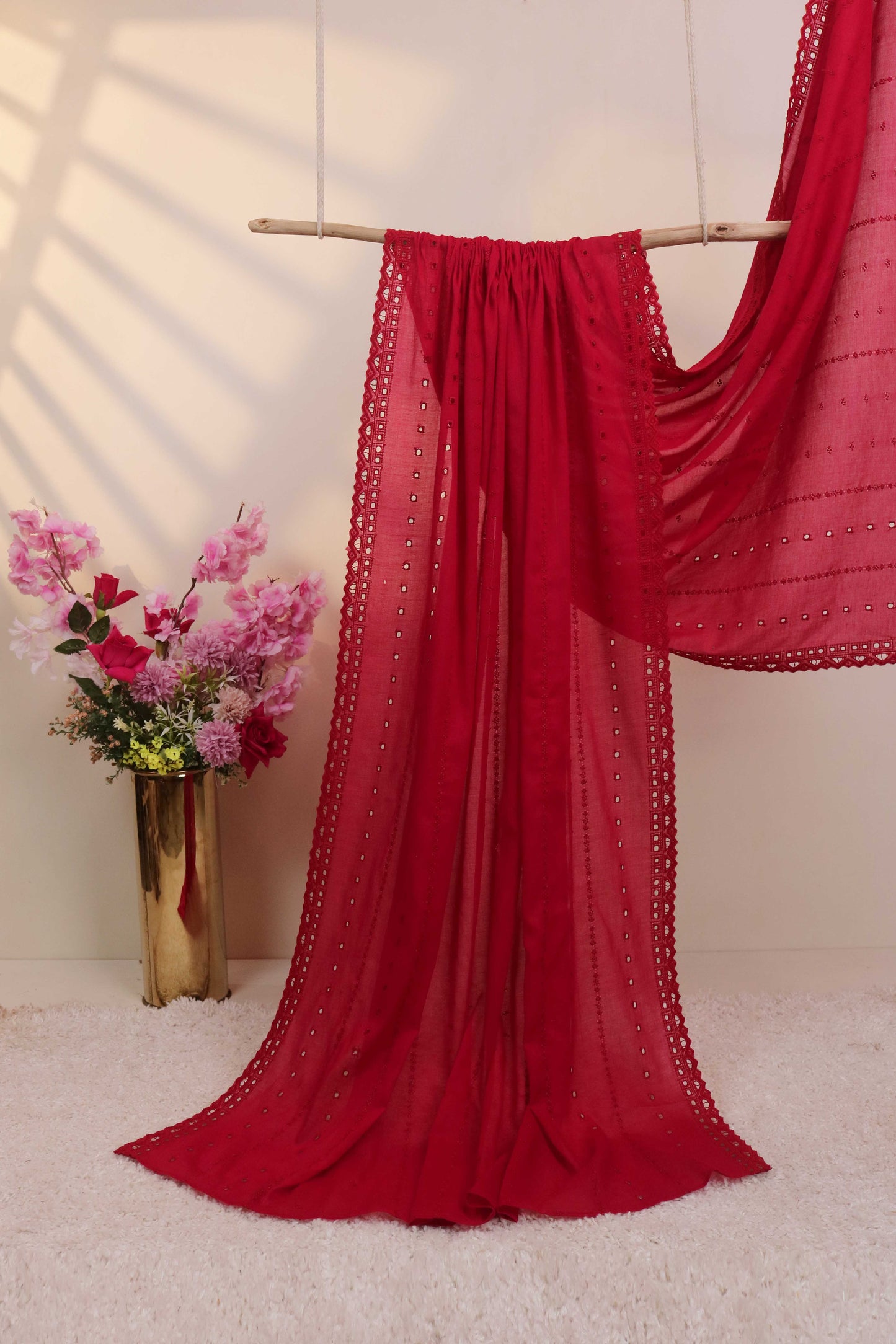 Embroidered Lawn Shawl 2868C