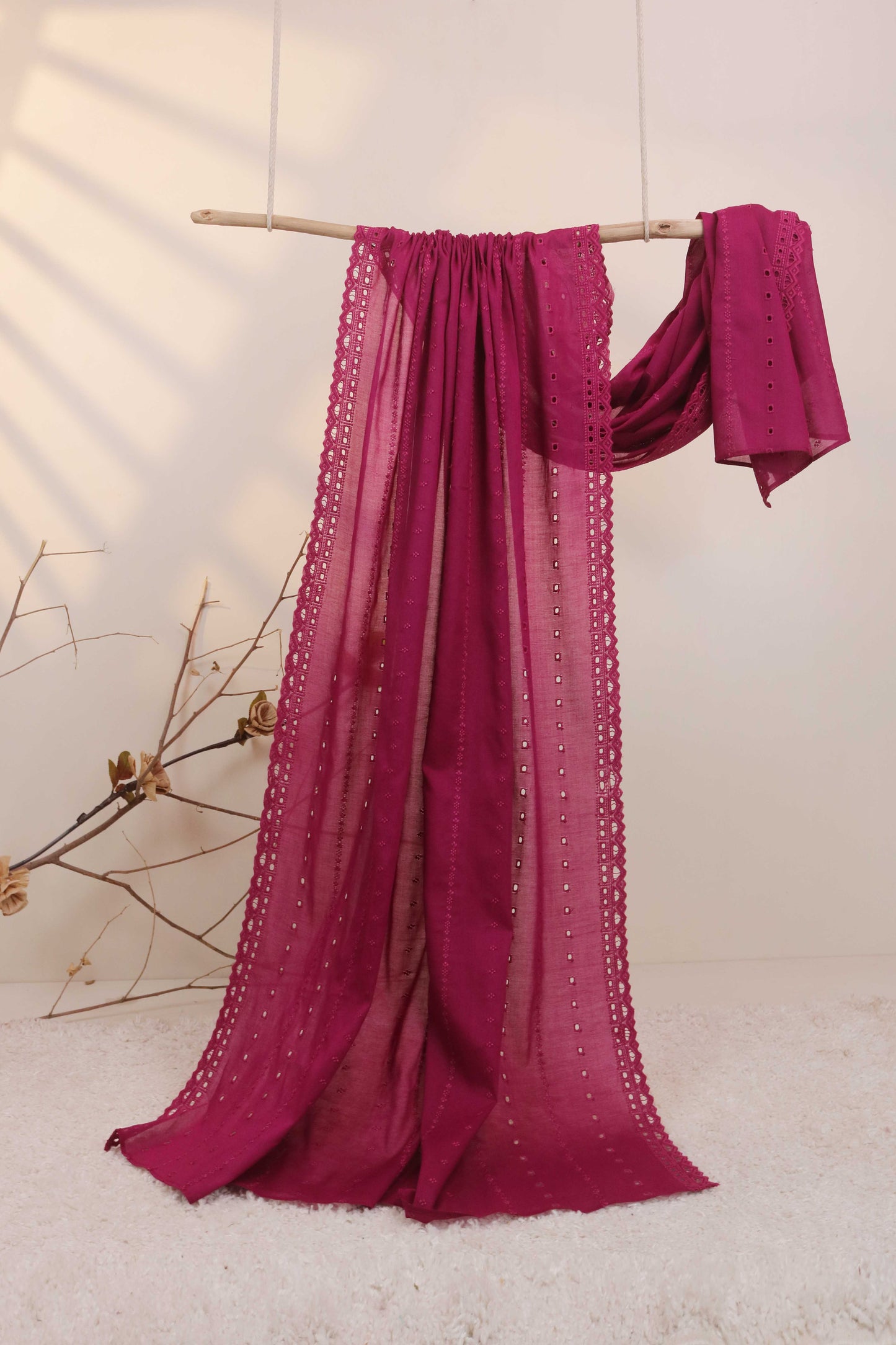Embroidered Lawn Shawl 2868I