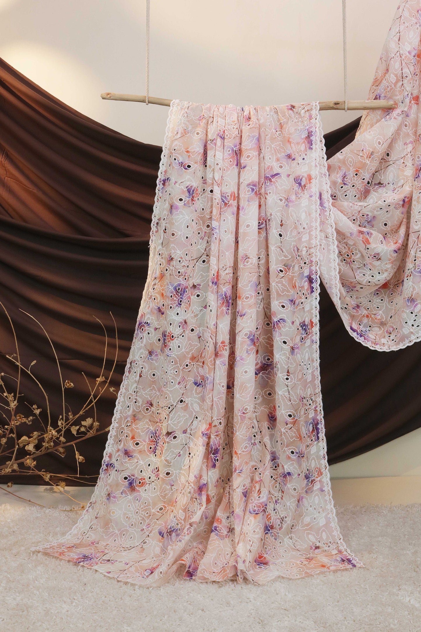 Embroidered Lawn Shawl LSH125