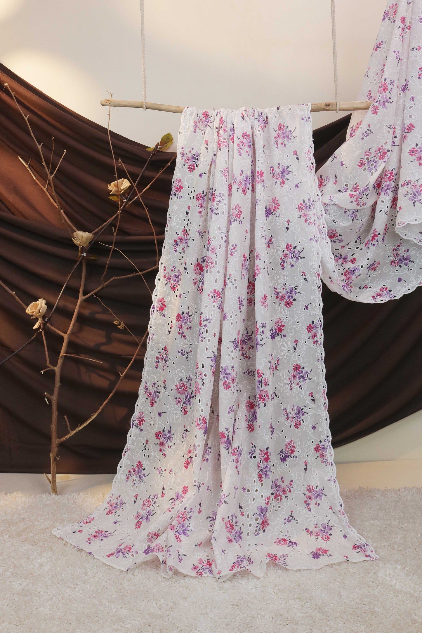 Embroidered Lawn Shawl LSH121