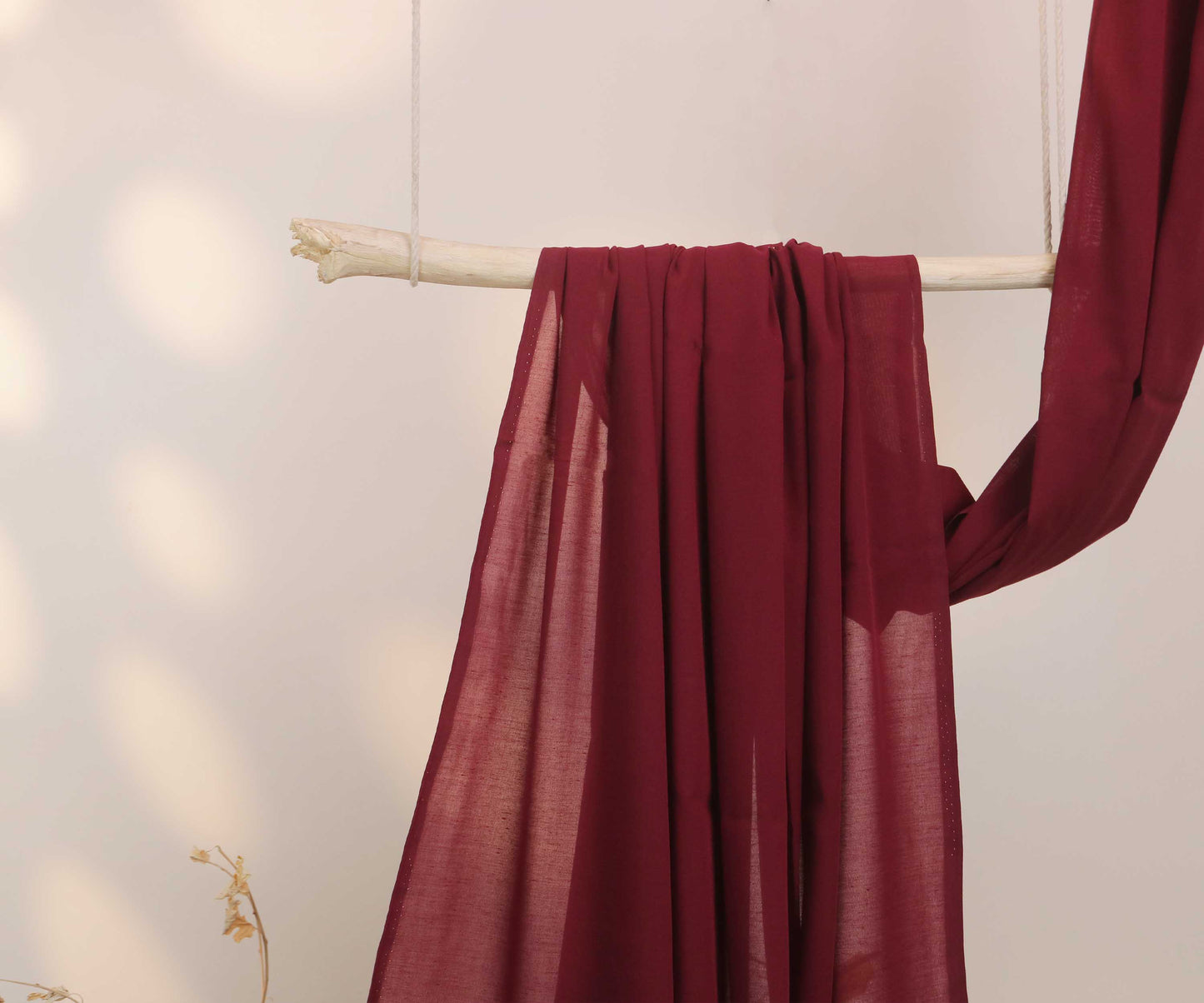 Swiss Voil Plain Shawl