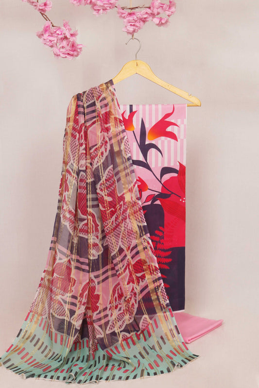 3Piece - Printed Lawn Suit POP ART  PA33