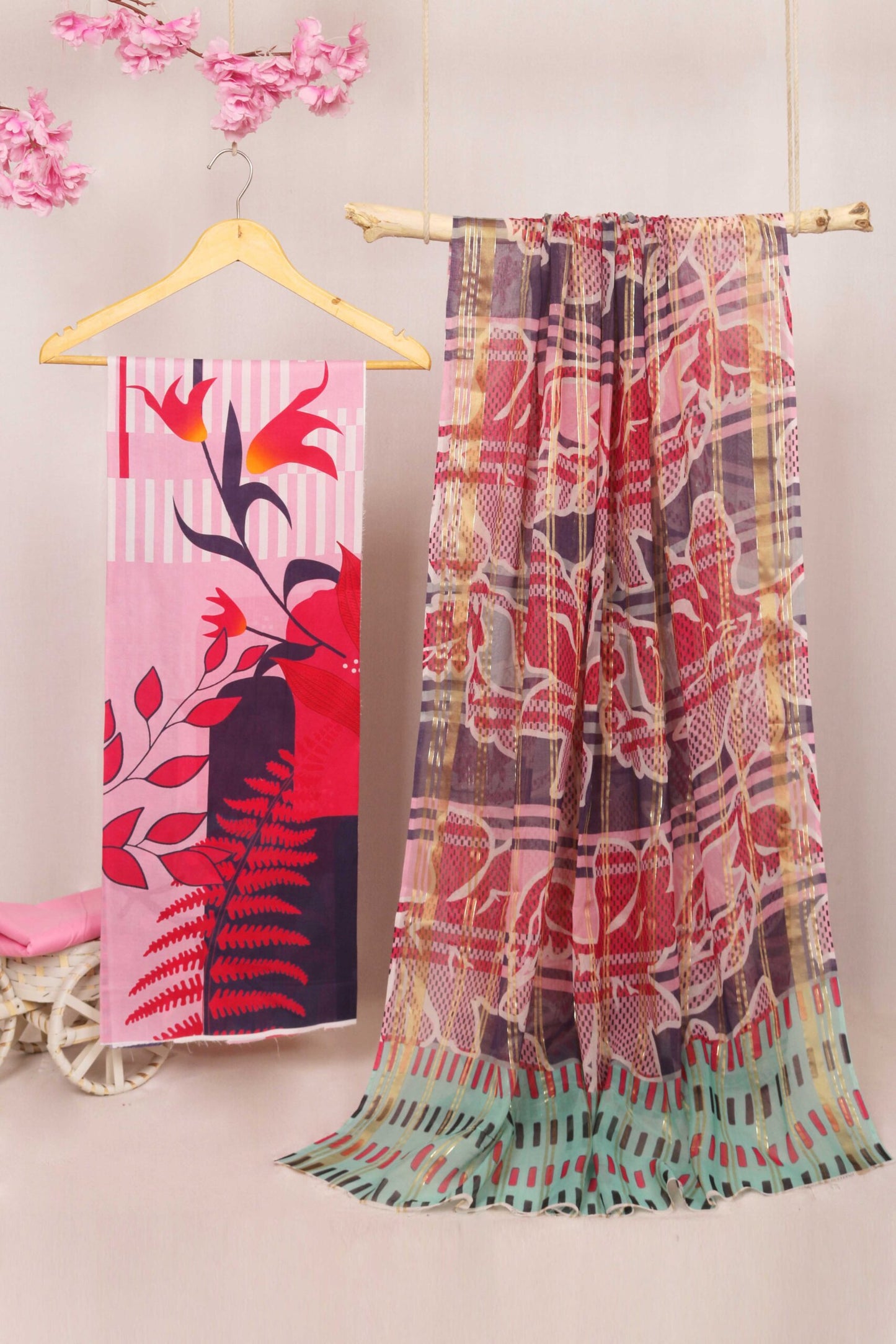 3Piece - Printed Lawn Suit POP ART  PA33