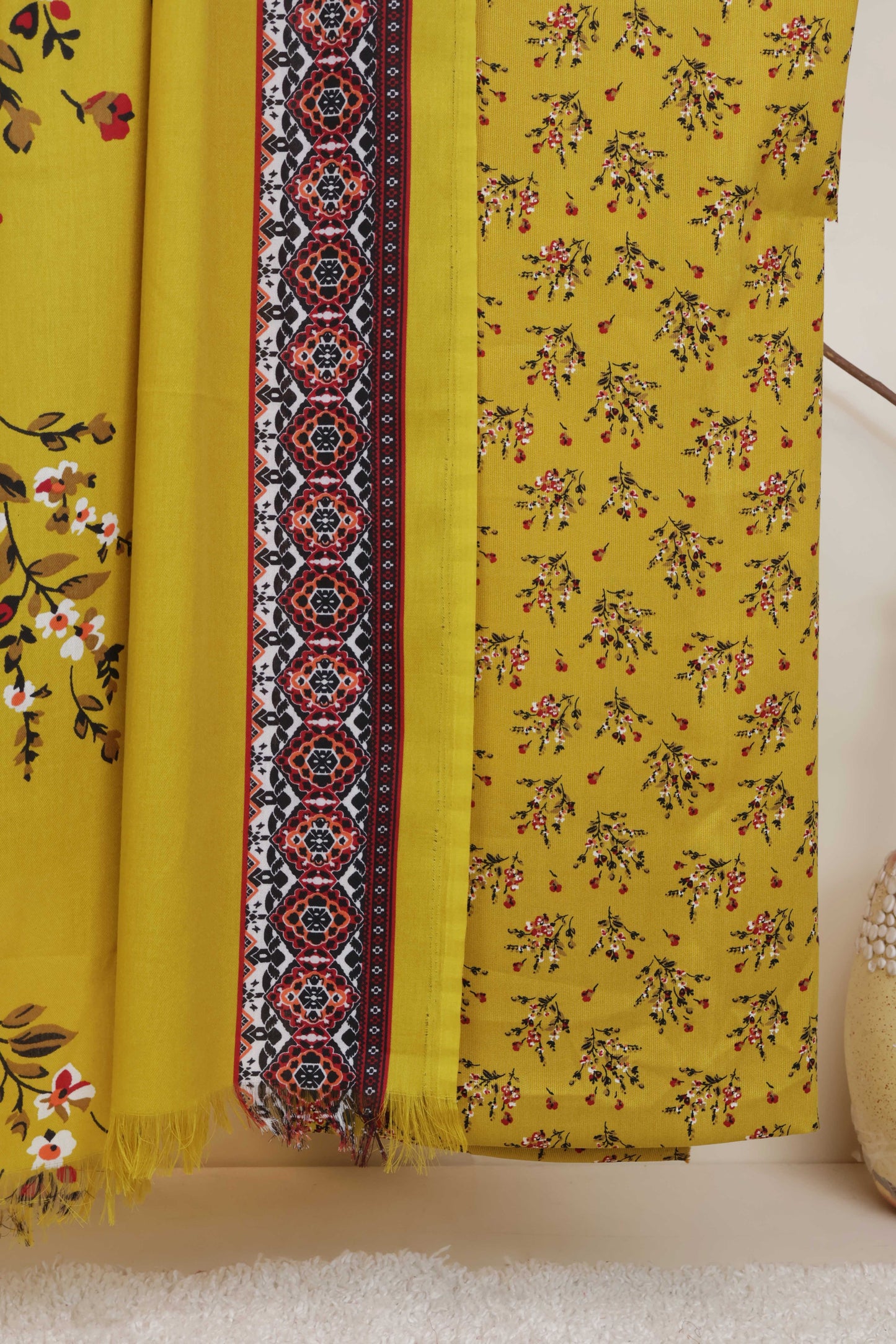 3Piece –  Printed Katria Marina with Pashmina Shawl  VC198